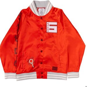 Loungefly Disney Big Hero 6 10th Anniversary Satin Bomber Jacket