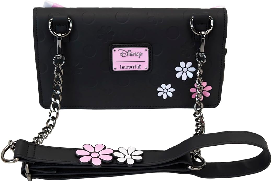 Loungefly Disney Minnie Floral Rock The Dots Clutch Crossbody Bag