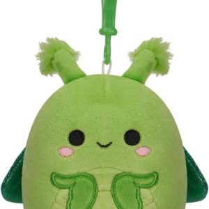 Squishmallows 3.5 inch Clip-On Plush Trenton the Praying Mantis