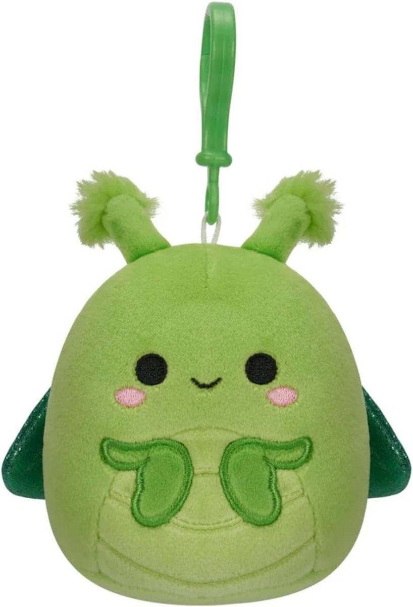 Squishmallows 3.5 inch Clip-On Plush Trenton the Praying Mantis