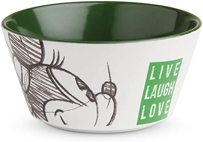 Bowl Mickey Live Laugh Love Bowl Diameter Green 13cm