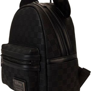 Loungefly Mickey Mouse Checkered Texture Mini Backpack