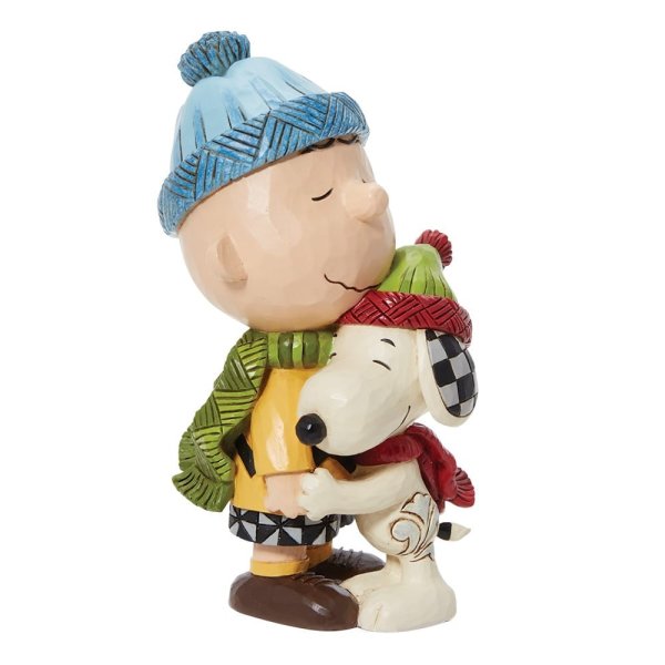 Jim Shore Snoopy and Charlie Brown Hugging Figurine