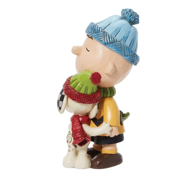 Jim Shore Snoopy and Charlie Brown Hugging Figurine