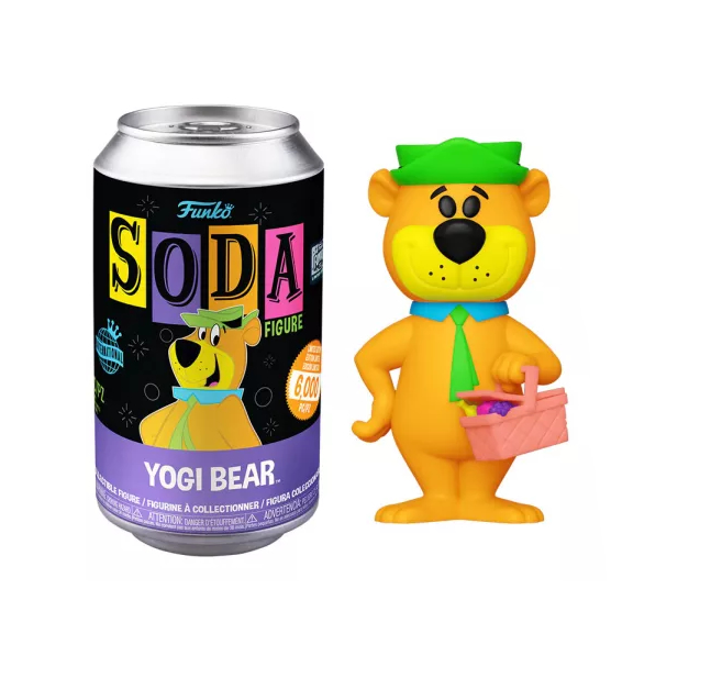 Funko Vinyl SODA Hanna Barbera - Yogi Bear Blacklight with chance of Chase