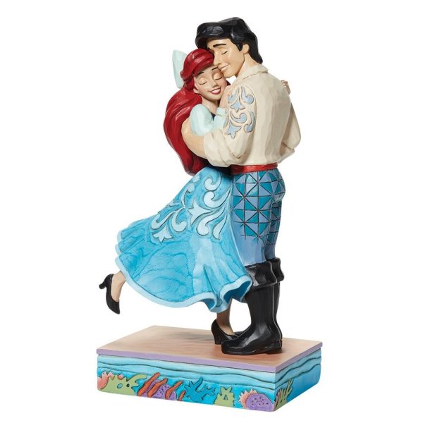 Jim Shore Disney Traditions Two Worlds United Ariel & Prince Eric Love  Figurine