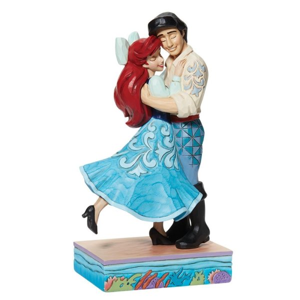 Jim Shore Disney Traditions Two Worlds United Ariel & Prince Eric Love  Figurine