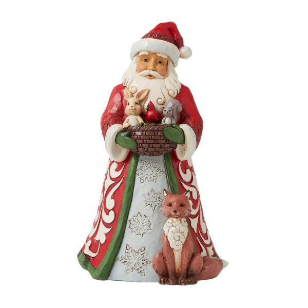 Jim Shore Heartwood Creek Santa with Animals Figurine