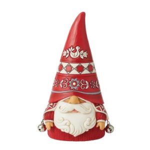 Jim Shore Heartwood Creek Gnome with Knit Textured Hat