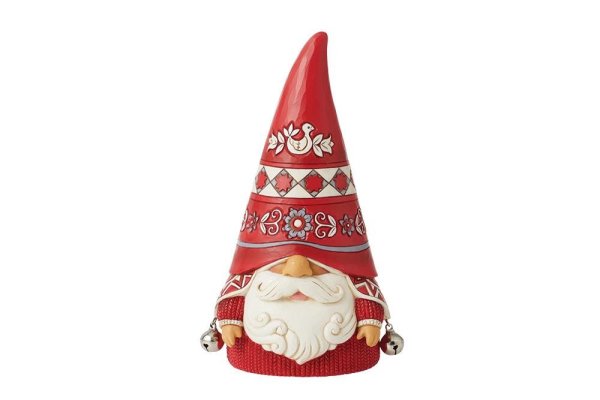 Jim Shore Heartwood Creek Gnome with Knit Textured Hat