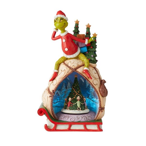 Jim Shore The Grinch Lighted Rotator