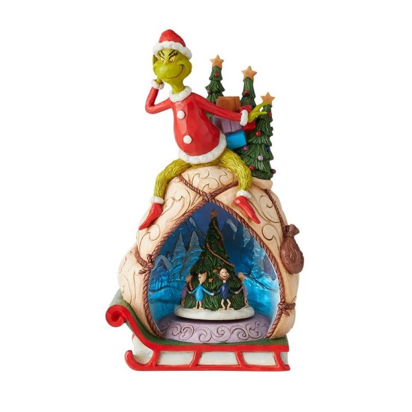 Jim Shore The Grinch Lighted Rotator