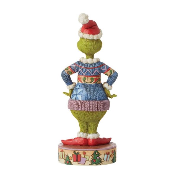 Jim Shore Grinch Wearing Ugly Sweater Figurine