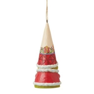 Jim Shore Grinch Gnome with Hands Clenched Hanging Ornament