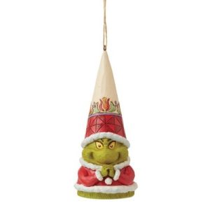 Jim Shore Grinch Gnome with Hands Clenched Hanging Ornament