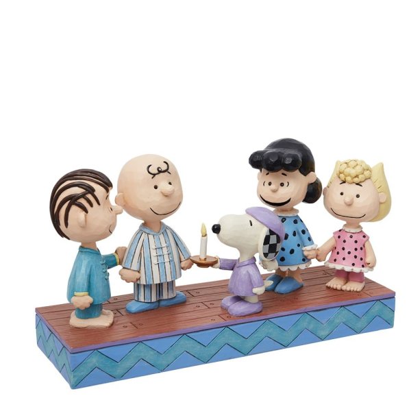 Jim Shore Peanunts Gang in Christmas PJ's Figurine