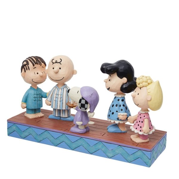 Jim Shore Peanunts Gang in Christmas PJ's Figurine