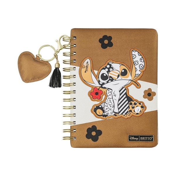 Disney Britto Stitch Leather Midas Notebook