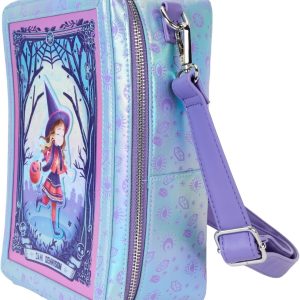 Loungefly Hocus Pocus Tarot Card Iridescent Crossbody Bag