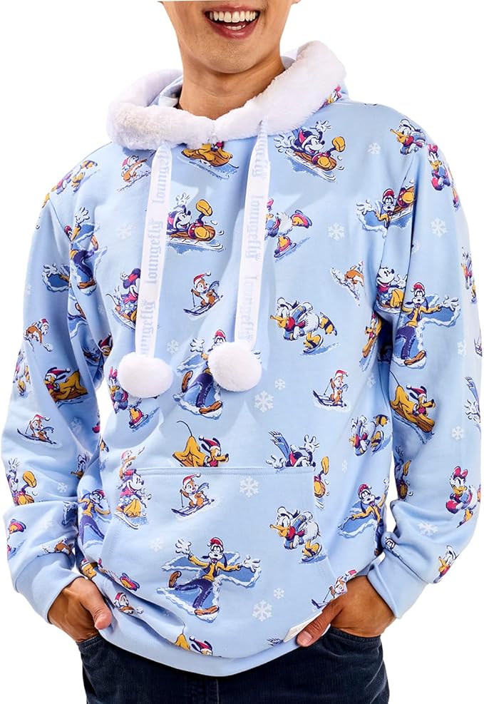 Loungefly Disney Mickey and Friends Winter Wonderland Hooded Sweatshirt