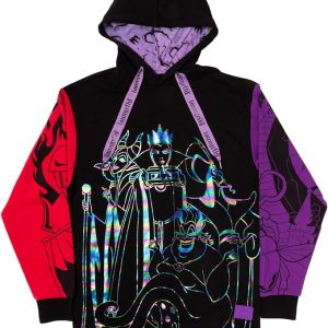 Loungefly Disney Villains Color Block Hooded Sweatshirt