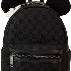 Loungefly Mickey Mouse Checkered Texture Mini Backpack