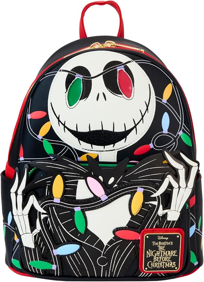 Loungefly The Nightmare Before Christmas Jack Wrapped Up In Lights Mini Backpack