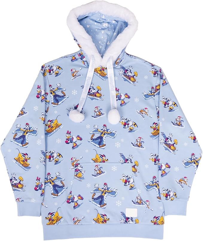 Loungefly Disney Mickey and Friends Winter Wonderland Hooded Sweatshirt