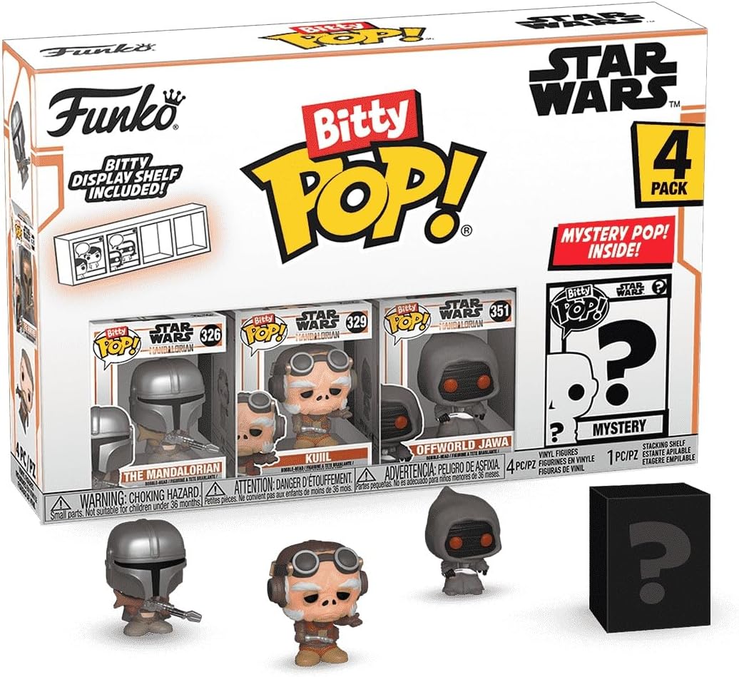 Funko Bitty Pop - S WARS - Mandalorian - Kuiil - Offworld Jawa + Mystery