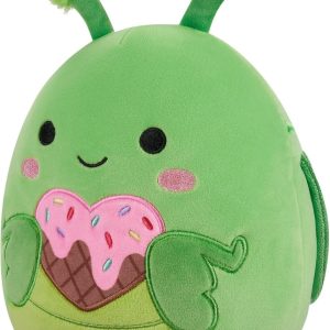 Squishmallows Original 7.5" Trenton the Green Praying Mantis Holding a Heart Ice Cream