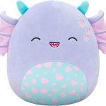 Squishmallows 7.5" Strobe the Purple Swamp Monster With Hearts