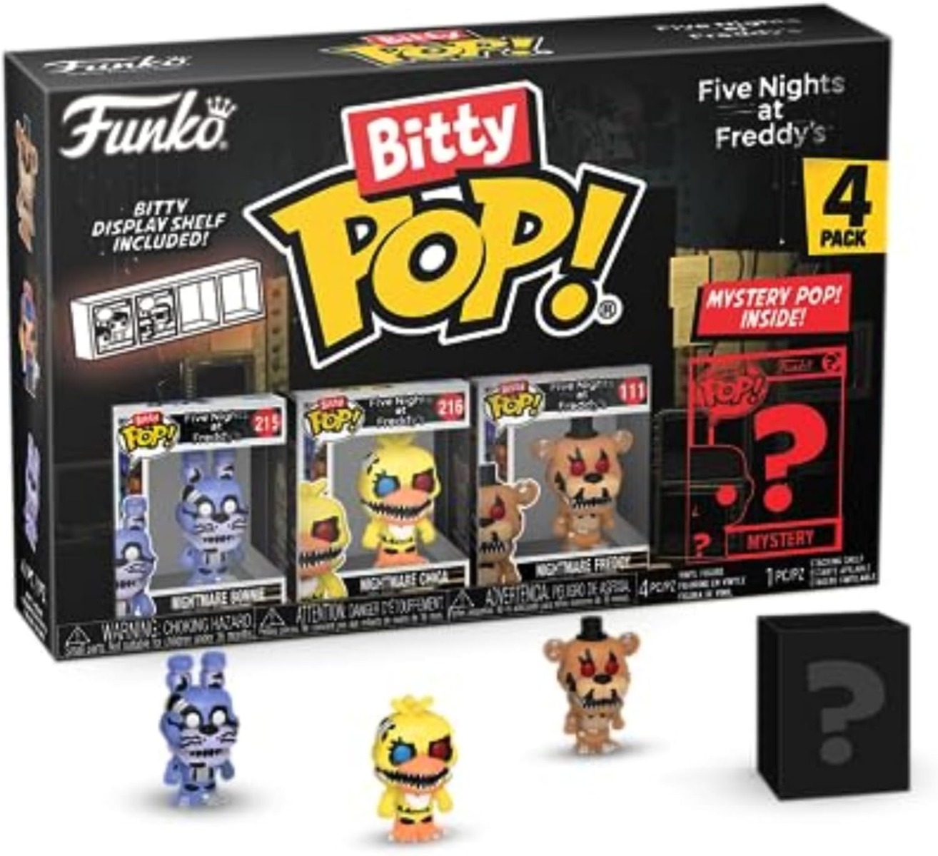 Funko Bitty Pop - Five Nights At Freddy's - Bonnie - Chica - Freddy + Mystery