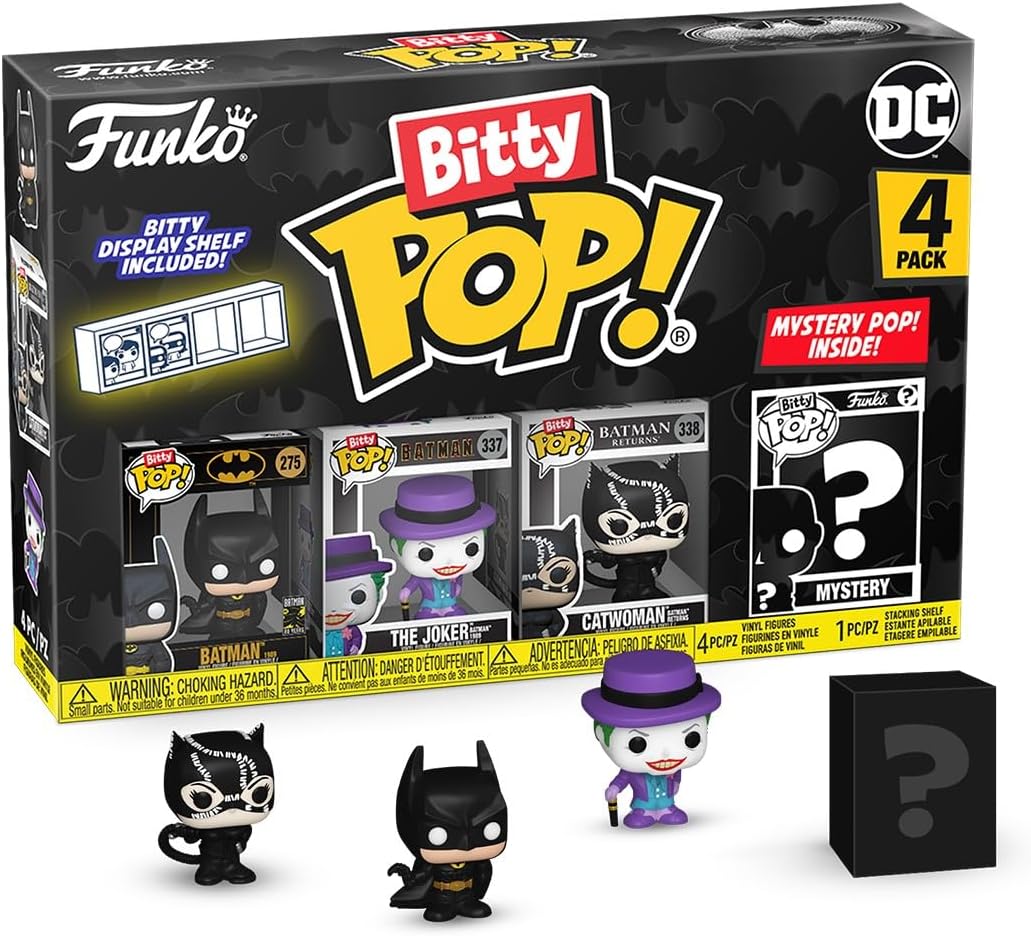 Funko Bitty Pop - DC Batman 85th - Batman - Joker - Catwoman + Mystery