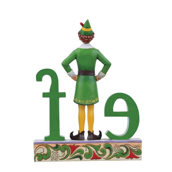 Jim Shore The Name is Buddy, the Elf Buddy Standing in the word Elf Figurine