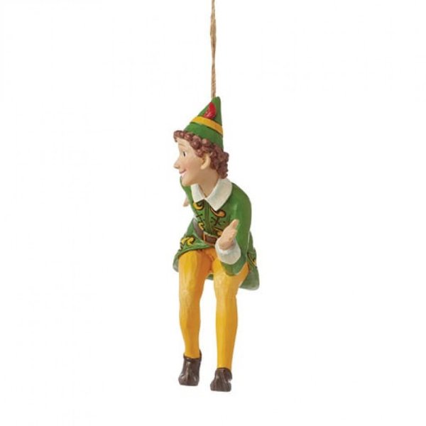 Jim Shore Crouching Buddy the Elf Hanging Ornament