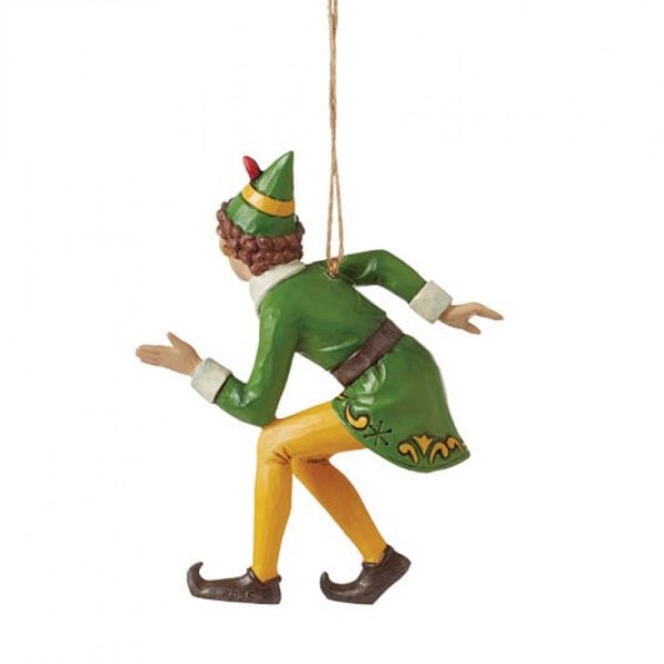 Jim Shore Crouching Buddy the Elf Hanging Ornament