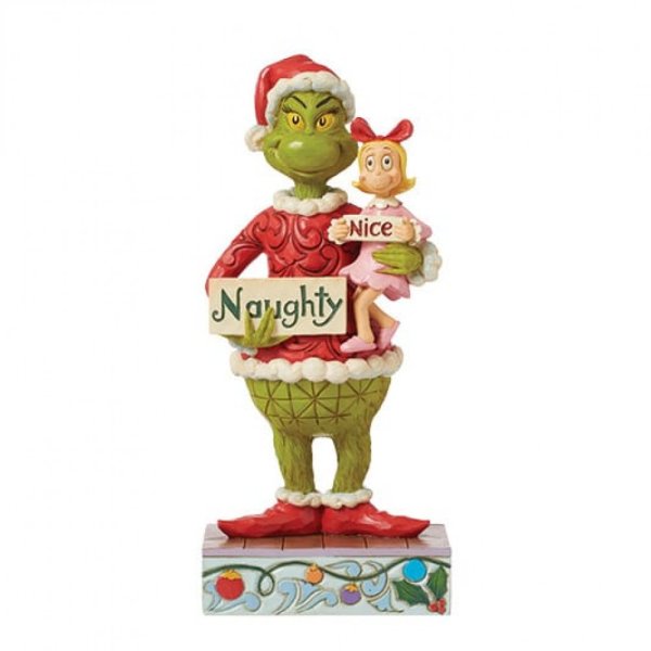 Jim Shore Naughty Nice Grinch and Cindy Figurine