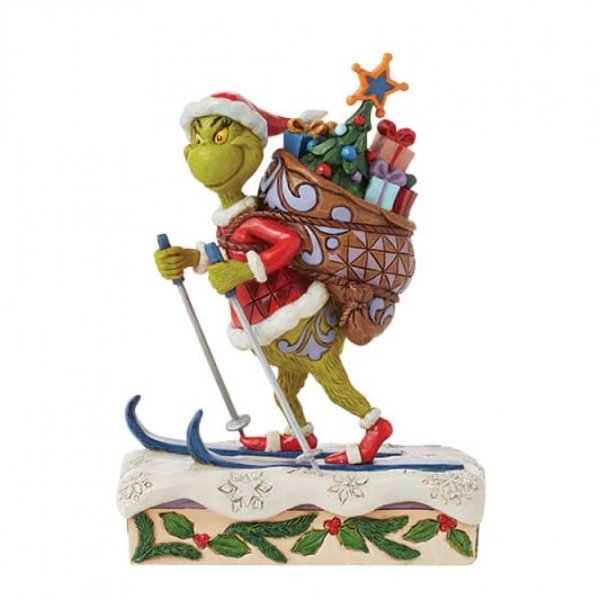 Jim Shore Grinch Skiing Figurine