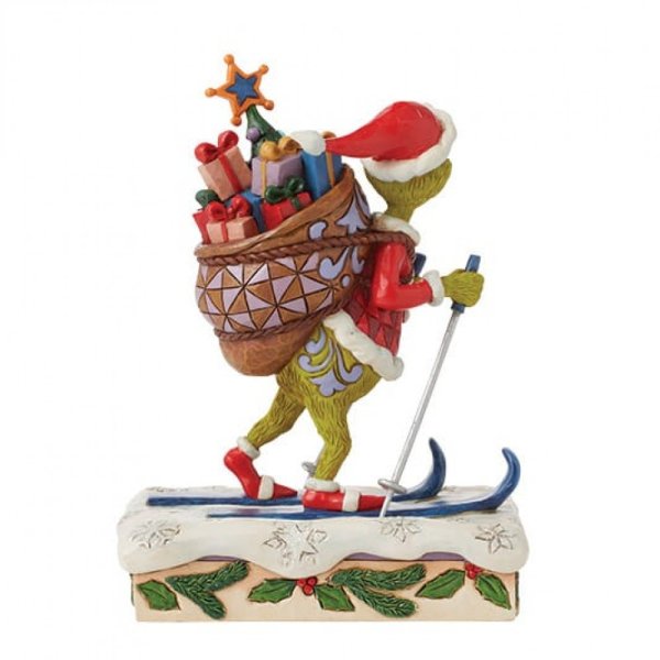 Jim Shore Grinch Skiing Figurine