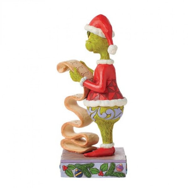 Jim Shore Grinch Holding Nighty / Nice List Figurine