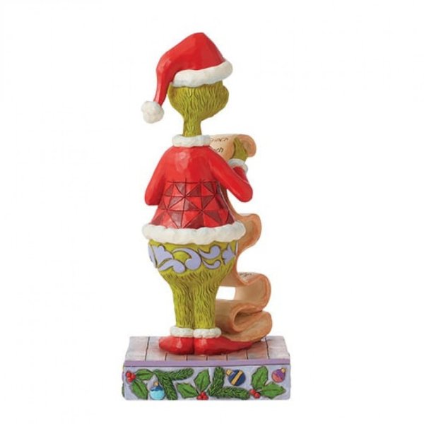 Jim Shore Grinch Holding Nighty / Nice List Figurine