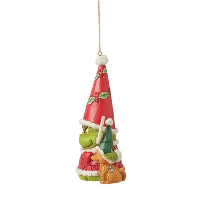 Jim Shore The Grinch Gnome with Max Hanging Ornament