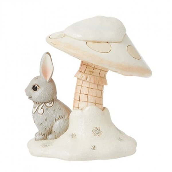 Jim Shore Heartwood Creek White Woodland Bunny Figurine