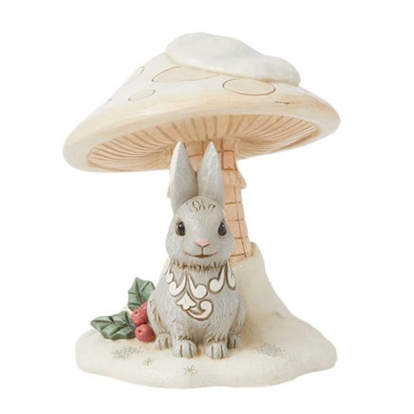 Jim Shore Heartwood Creek White Woodland Bunny Figurine