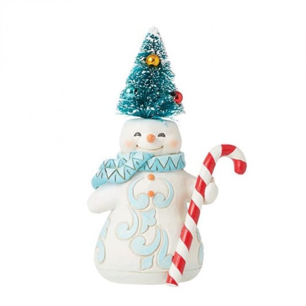 Jim Shore Heartwood Creek Snowman Sisal Tree Pint Size Figurine