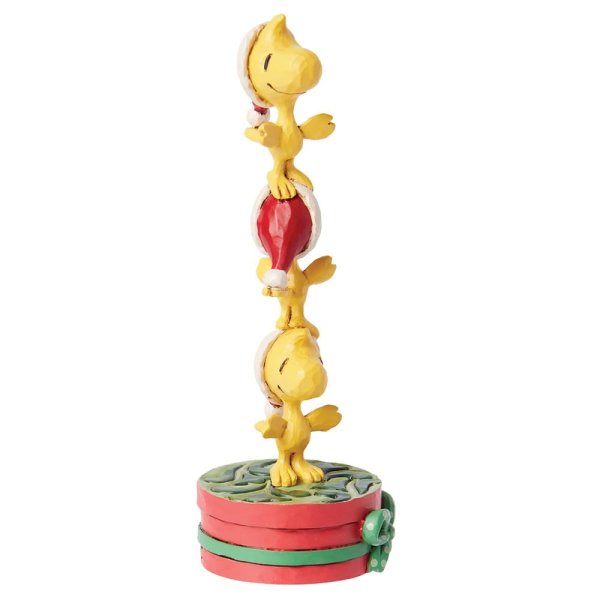 Jim Shore Peanuts Woodstock Stacked Figurine