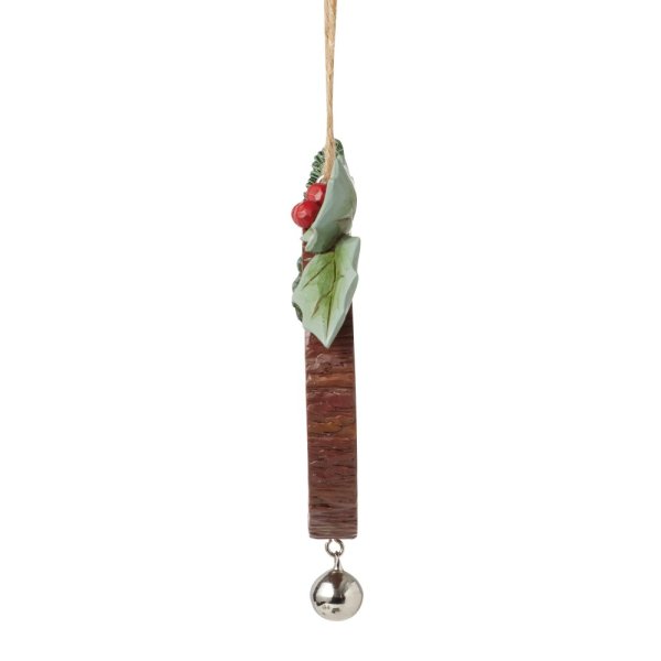 Jim Shore Heartwood Creek Woodslice Christmas Scene Hanging Ornament