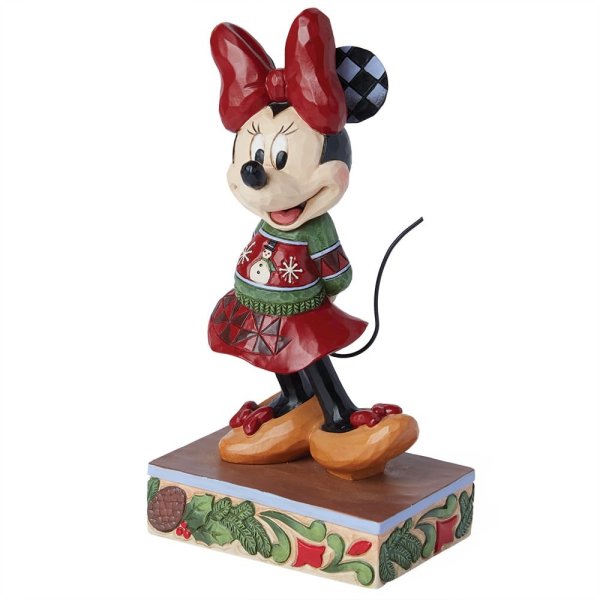 Jim Shore Disney Traditions Minnie Mouse Christmas Sweater Figurine