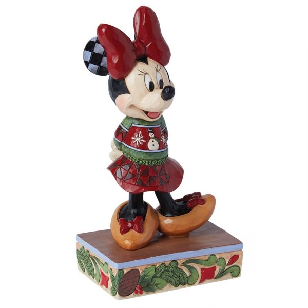 Jim Shore Disney Traditions Minnie Mouse Christmas Sweater Figurine