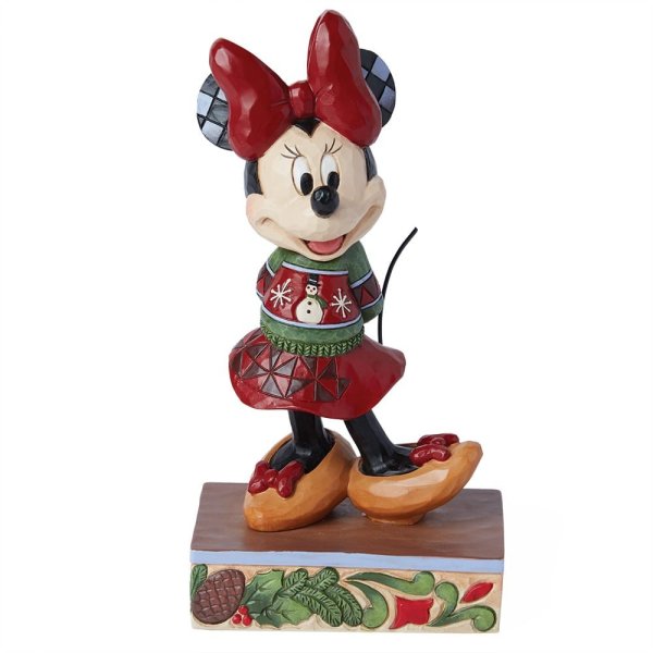 Jim Shore Disney Traditions Minnie Mouse Christmas Sweater Figurine